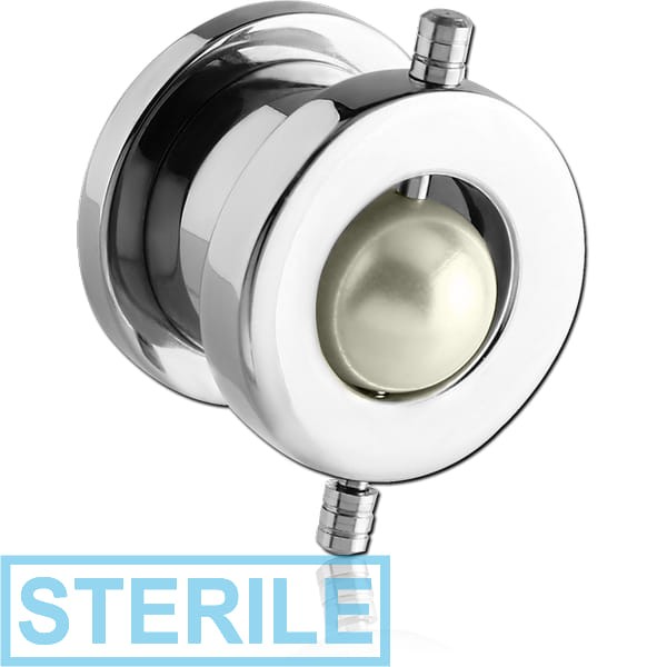 STERILE STAINLESS STEEL PEARL BALL THREADED TUNNEL