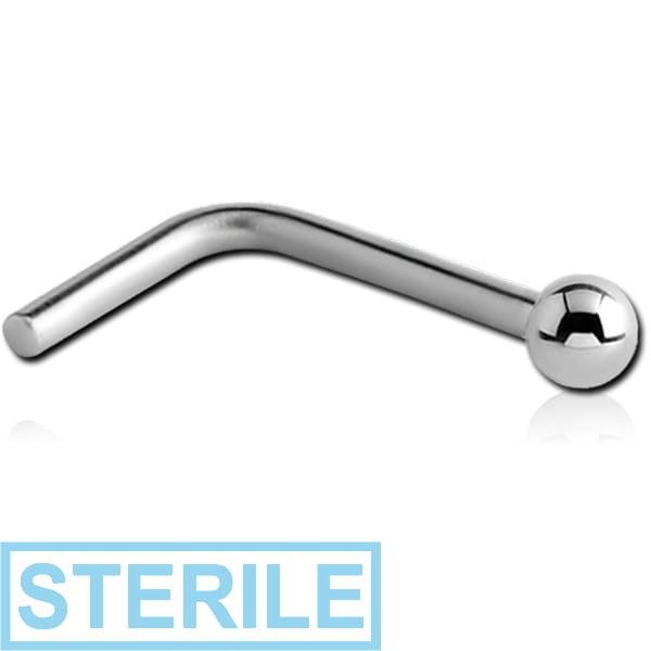 STERILE TITANIUM 90 DEGREE BALL NOSE STUD