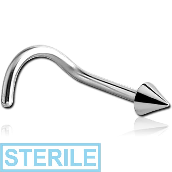 STERILE TITANIUM CURVED CONE NOSE STUD