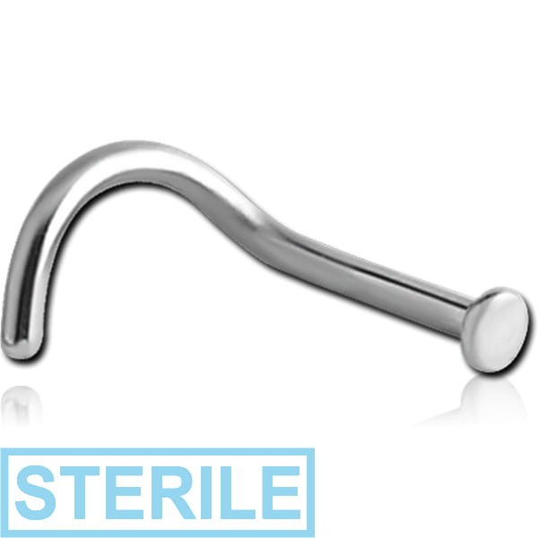 STERILE TITANIUM CURVED DISC NOSE STUD