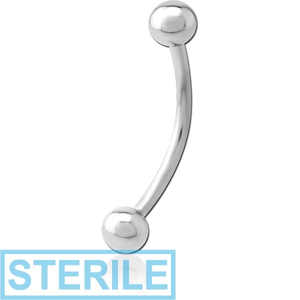 STERILE TITANIUM THREADLESS CURVED BARBELL