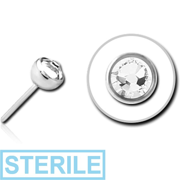 STERILE TITANIUM JEWELLED THREADLESS BALL