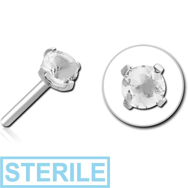 STERILE TITANIUM JEWELLED THREADLESS ATTACHMENT - ROUND