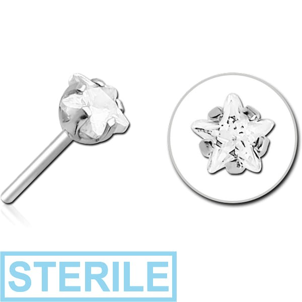 STERILE TITANIUM JEWELLED THREADLESS ATTACHMENT - STAR