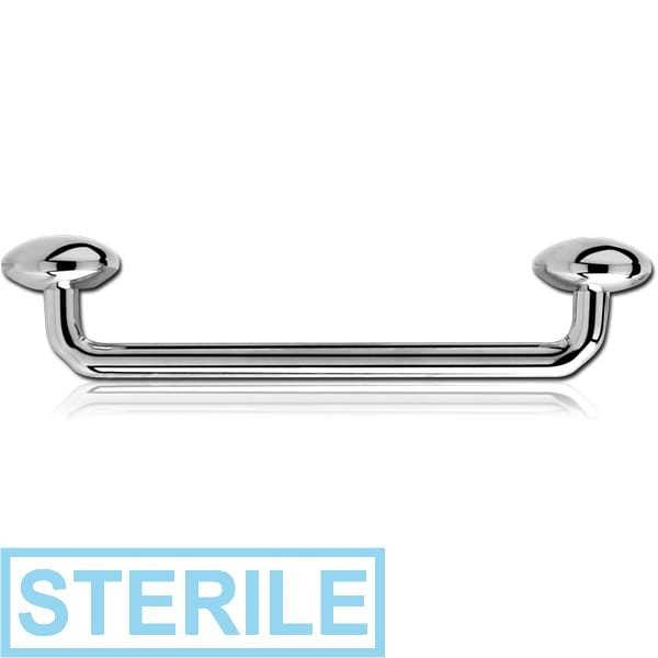 STERILE TITANIUM 90 DEGREE STAPLE BARBELL WITH DISCS