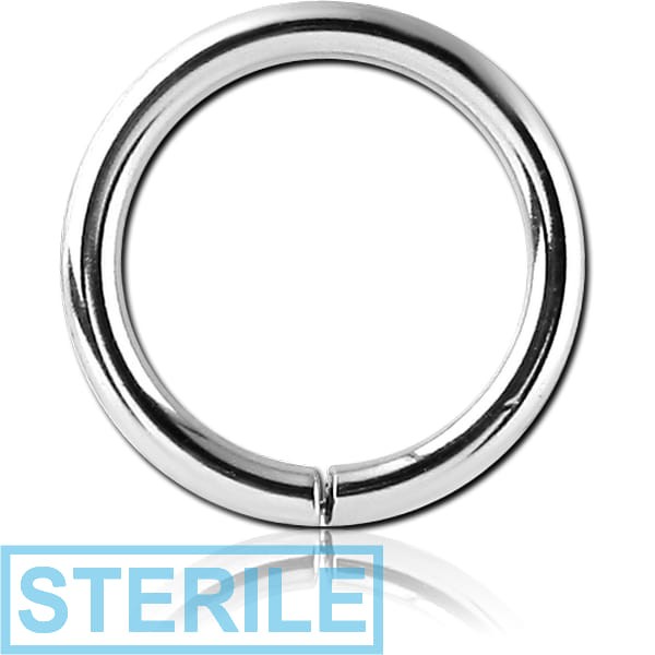 STERILE 14K WHITE GOLD SEAMLESS RING
