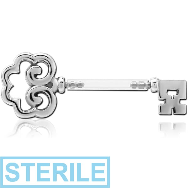 STERILE BIOFLEX PUSH FIT NIPPLE BARBELL - KEY