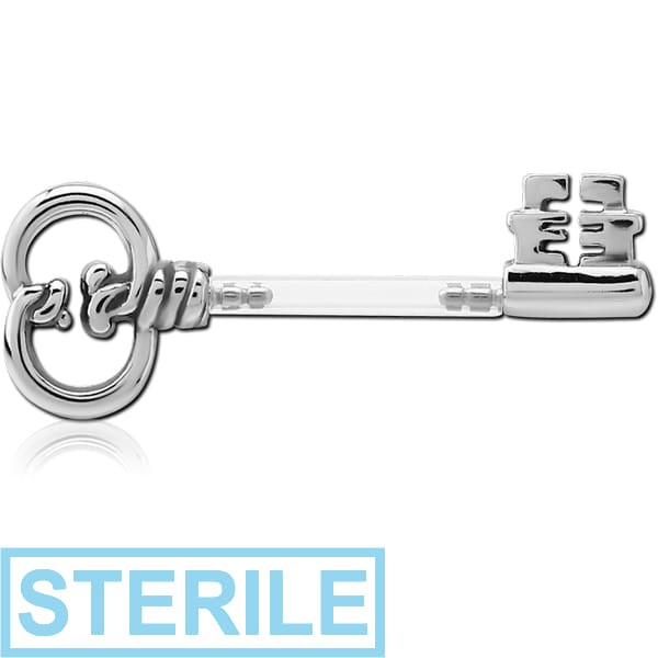 STERILE BIOFLEX PUSH FIT NIPPLE BARBELL - KEY