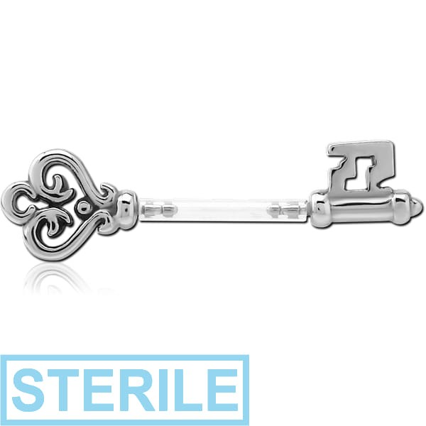 STERILE BIOFLEX PUSH FIT NIPPLE BARBELL - KEY