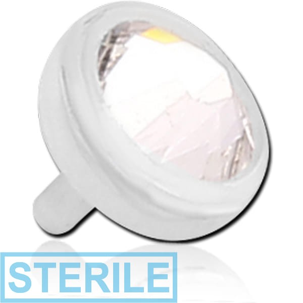 STERILE BIOFLEX JEWELLED PREMIUM CRYSTAL PUSH FIT FLAT DISC