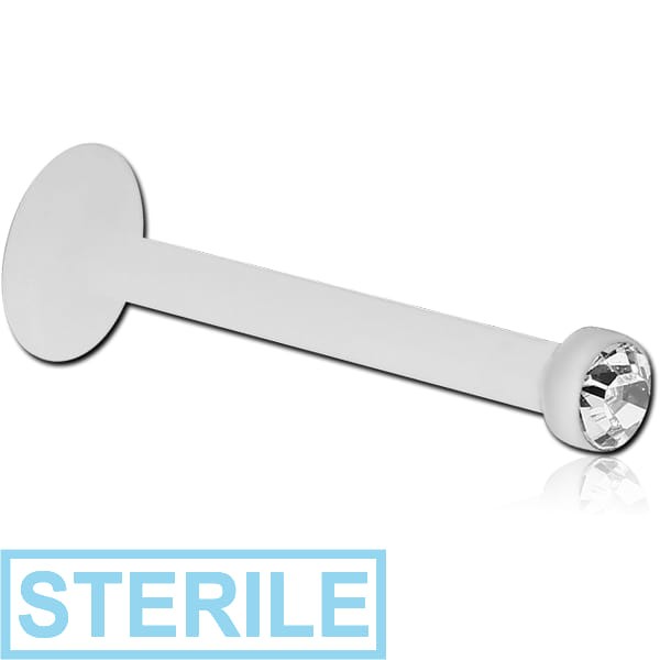STERILE BIOFLEX INTERNAL MICRO LABRET WITH JEWELLED DISC