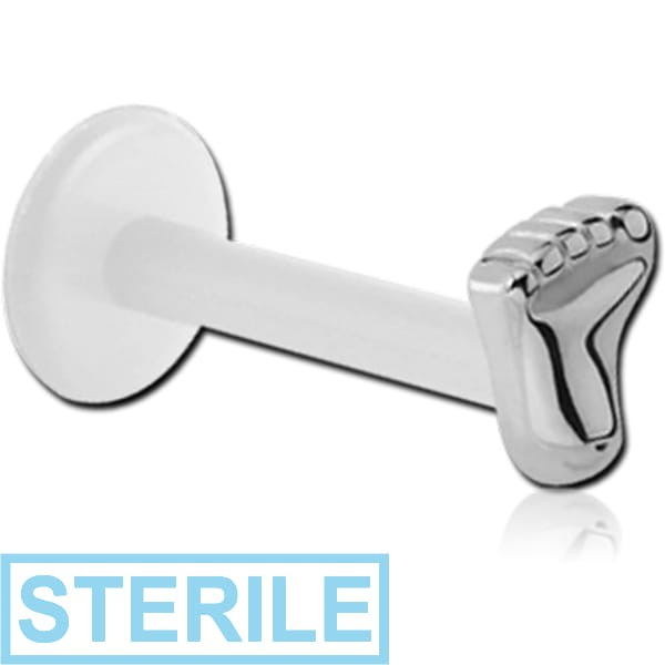 STERILE BIOFLEX INTERNAL LABRET WITH SURGICAL STEEL ATTACHMENT