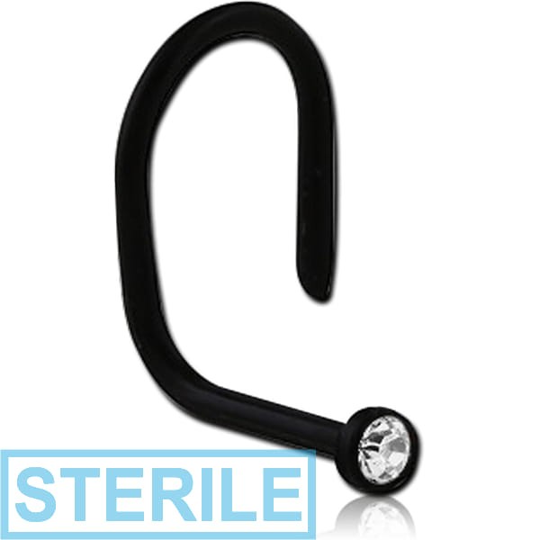 STERILE BIOFLEX JEWELLED CURVED NOSE STUDS