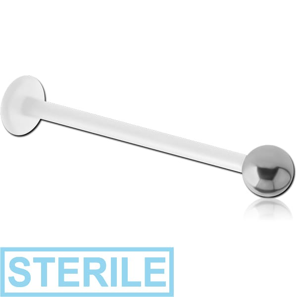 STERILE BIOFLEX MICRO LABRET WITH STEEL BALL