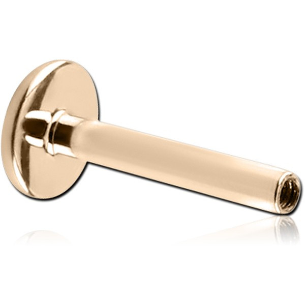 ZIRCON GOLD PVD SURGICAL STEEL INTERNALLY THREADED MICRO LABRET PIN