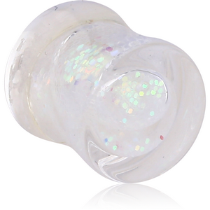 UV ACRYLIC DOUBLE FLARED GLITTER PLUG