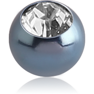 ANODISED SURGICAL STEEL HIGH END CRYSTAL JEWELLED BALL