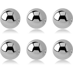 PACK OF 6 SURGICAL STEEL BALL FOR BALL CLOSURE RING