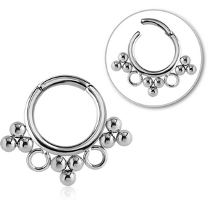 SURGICAL STEEL HINGED SEGMENT RING