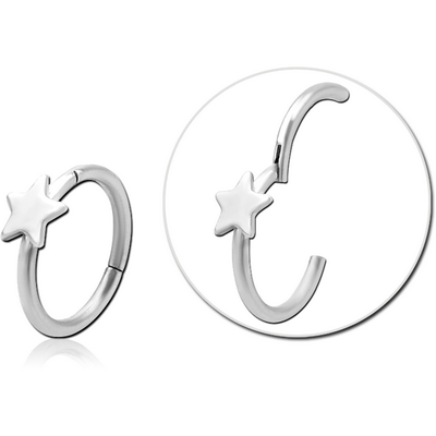 SURGICAL STEEL HINGED SEGMENT RING WITH ATTACHMENT - STAR