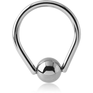 SURGICAL STEEL TEAR DROP BALL CLOSURE RING