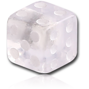 UV ACRYLIC DICE FOR BALL CLOSURE RING