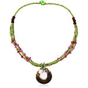 ORGANIC WOODEN NECKLACE BALI