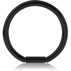 BLACK PVD COATED SURGICAL STEEL BAR CLOSURE RING