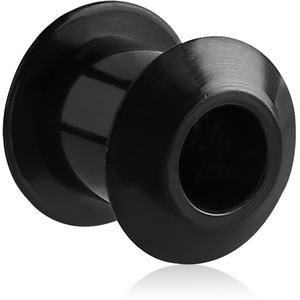 BLACK PVD COATED STAINLESS STEEL INTERNALLY THREADED ANGLED TUNNEL