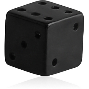 BLACK PVD COATED SURGICAL STEEL DICE