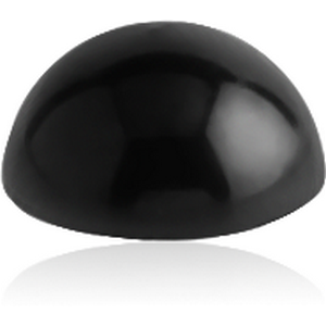 BLACK PVD COATED SURGICAL STEEL HALF BALL