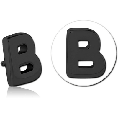 BLACK PVD COATED SURGICAL STEEL ATTACHMENT FOR 1.6MM INTERNALLY THREADED PINS - B