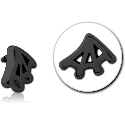 BLACK PVD COATED SURGICAL STEEL MICRO ATTACHMENT FOR 1.2MM INTERNALLY THREADED PINS - WEB