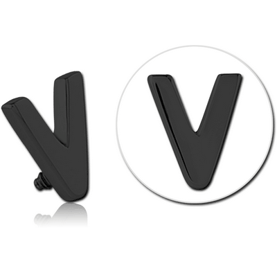 BLACK PVD COATED SURGICAL STEEL MICRO ATTACHMENT FOR 1.2MM INTERNALLY THREADED PINS - V