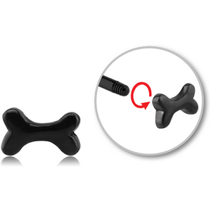 BLACK PVD COATED SURGICAL STEEL MICRO THREADED ATTACHMENT - BONE