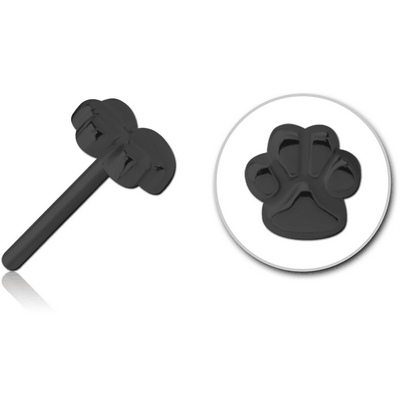 BLACK PVD COATED SURGICAL STEEL THREADLESS ATTACHMENT - PAW