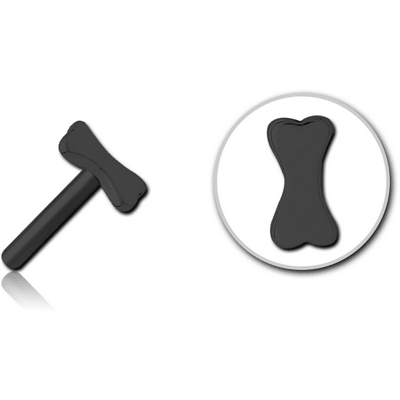 BLACK PVD COATED SURGICAL STEEL THREADLESS ATTACHMENT - BONE