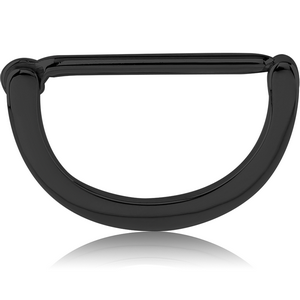BLACK PVD COATED SURGICAL STEEL NIPPLE CLICKER