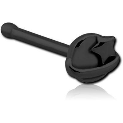 BLACK PVD COATED SURGICAL STEEL NOSE BONE