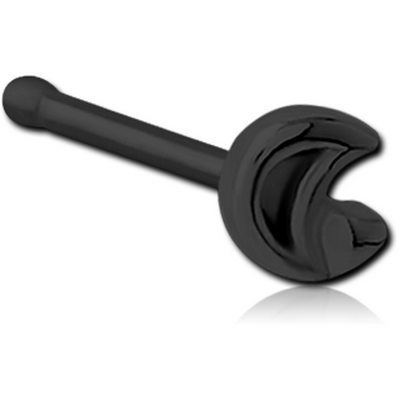 BLACK PVD COATED SURGICAL STEEL NOSE BONE