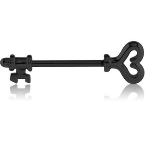 BLACK PVD COATED SURGICAL STEEL NIPPLE SHIELD - KEY