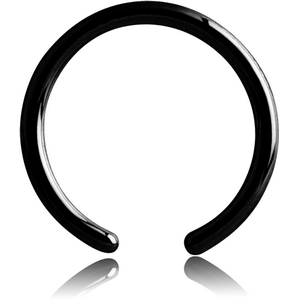 BLACK PVD COATED TITANIUM BALL CLOSURE RING PIN