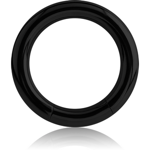 BLACK PVD COATED TITANIUM SMOOTH SEGMENT RING