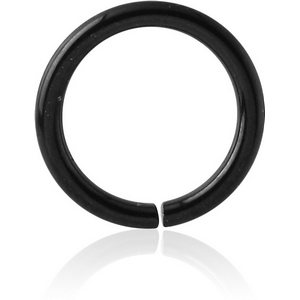 BLACK PVD COATED TITANIUM SEAMLESS RING