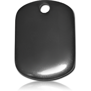 BLACK PVD COATED SURGICAL STEEL WIRE CUT PENDANT