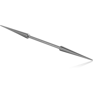 SURGICAL STEEL BARBELL WITH LONG CONES