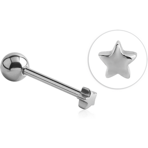 SURGICAL STEEL BARBELL - SMALL STAR