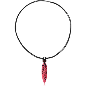 ORGANIC WOODEN NECKLACE SURFBOARD