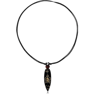 ORGANIC WOODEN NECKLACE SURFBOARD
