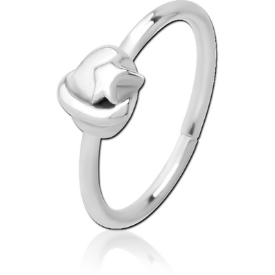 SURGICAL STEEL SEAMLESS RING - EYE STAR